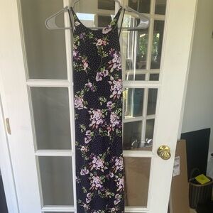 Express floor-length dress, size S.